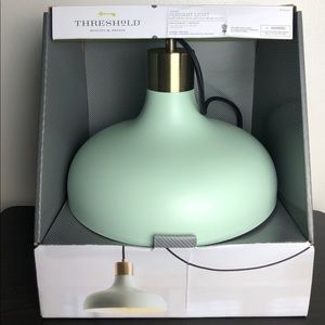 Threshold mint green crosby pendant light NIB